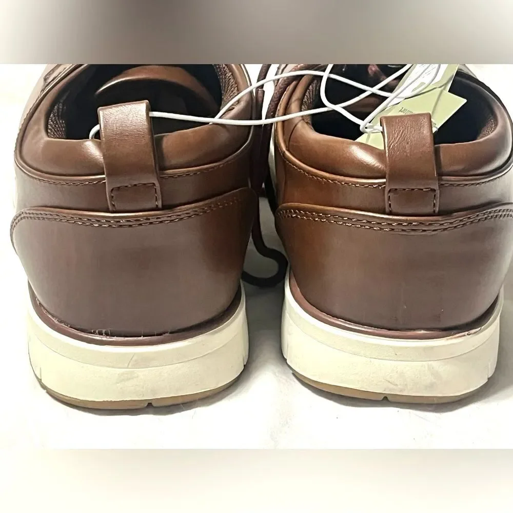 Goodfellow Brown Faux Leather Lace Up Men's Business Professional Shoes 8 NWT